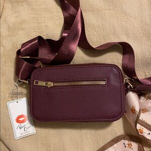 Blush Deep Purple Crossbody Bag